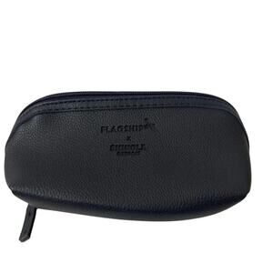 Shinola x Flagship Navy Blue Leather Cosmetic Bag